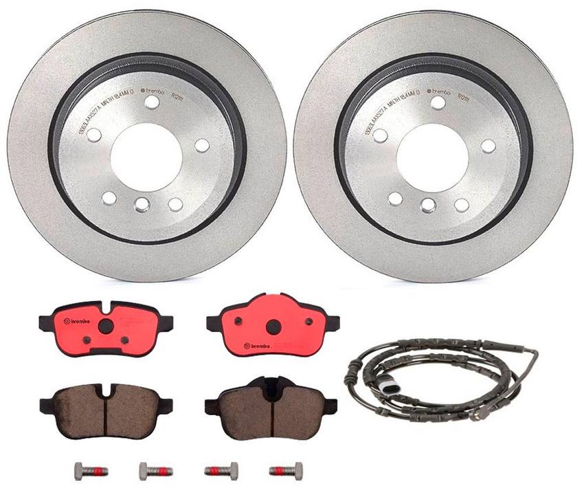 BMW Brembo Brake Kit - Pads and Rotors Rear (300mm) (Ceramic) 34356792566 - Brembo 2858208KIT